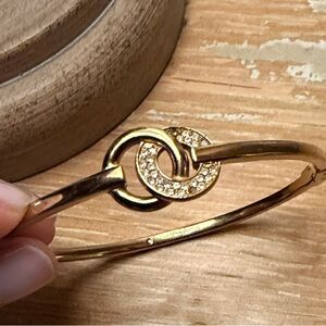 Michael Kors Gold Bracelet with Crystal Accents